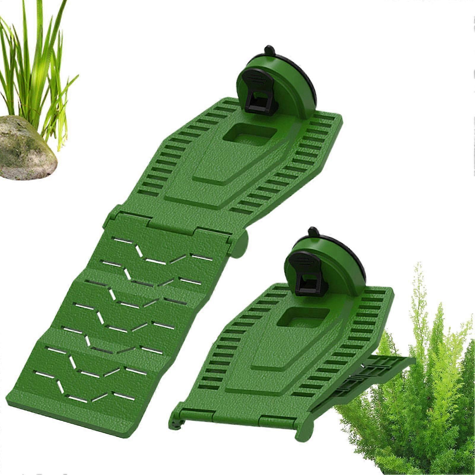 Turtle Basking Platform with AntiSlip Ramp and Foldable Design for Terrarium and Aquatic Pets