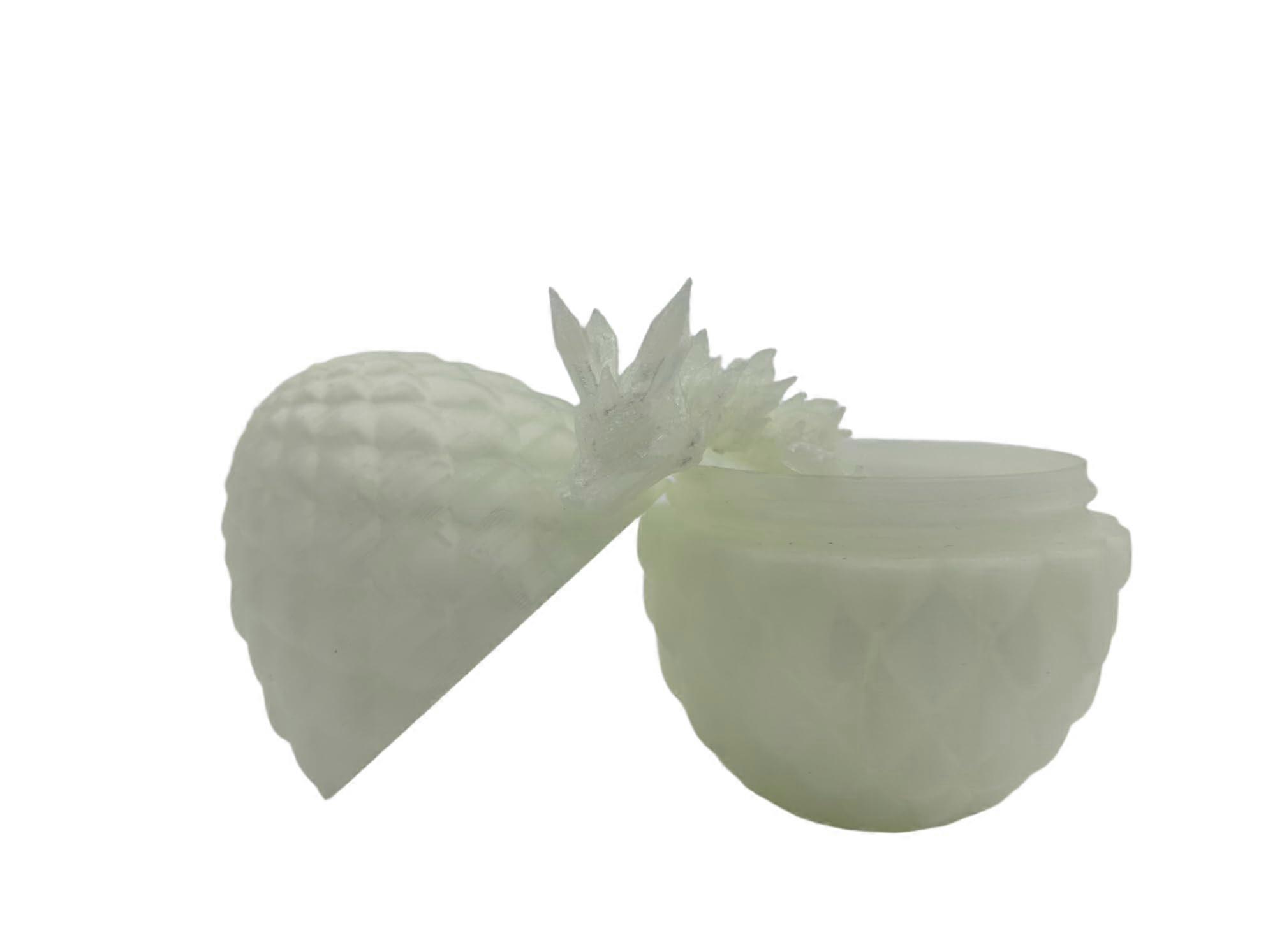 3D Printed Dragon Egg with Poseable Miniature Figure in Transparent Crystal Shell Collectible Gift