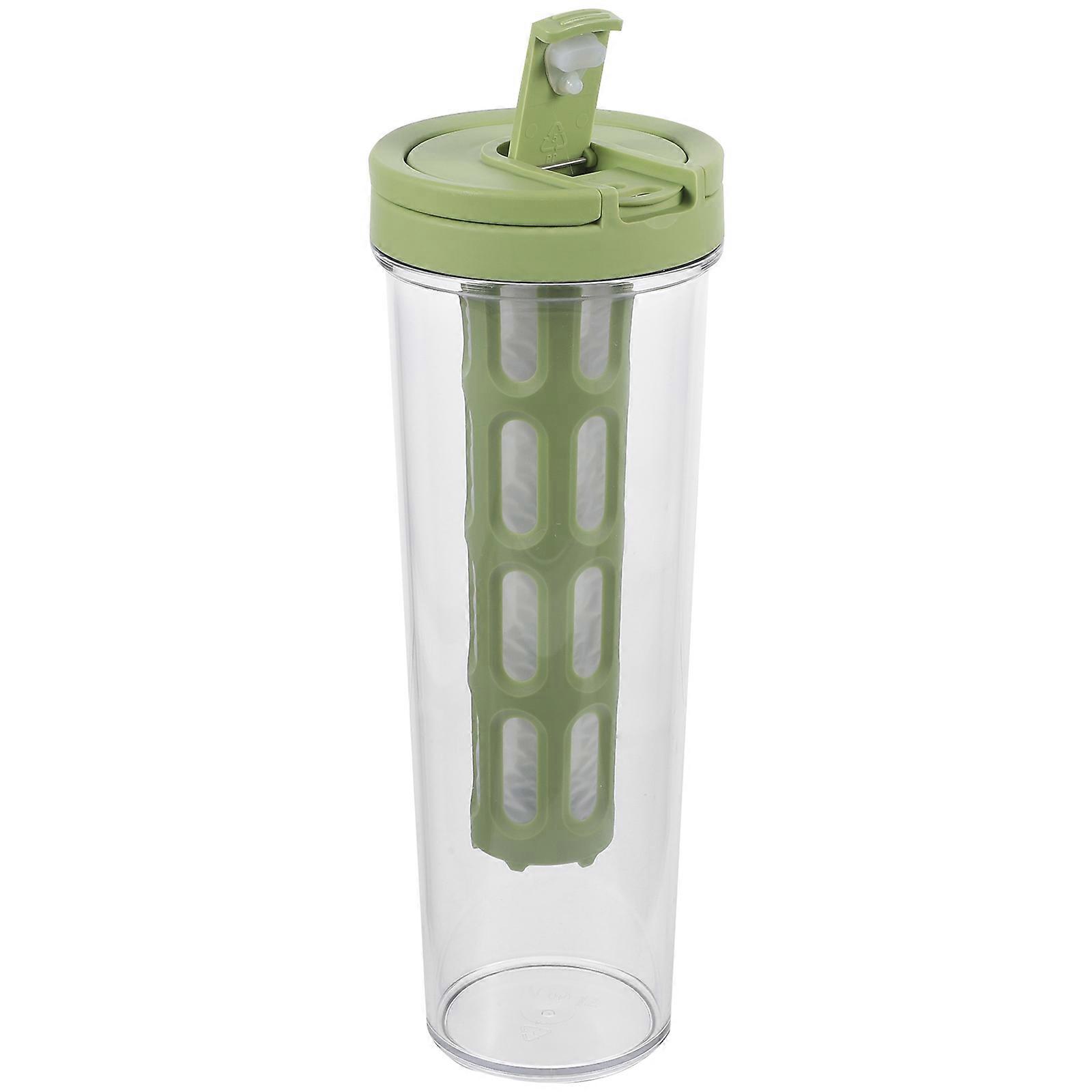 Cold Water Pitcher Green for Storage with Strainer Large Capacity