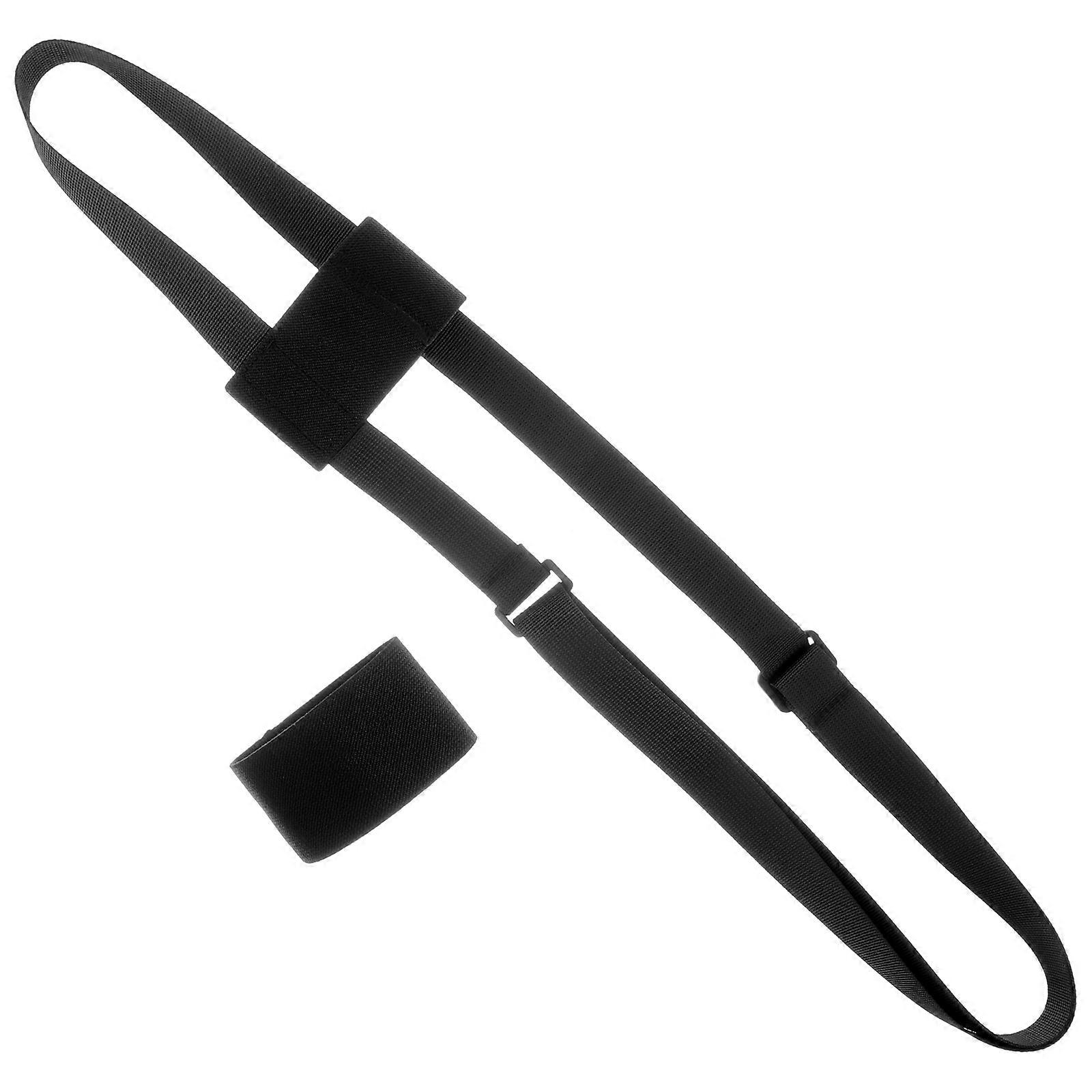 Adjustable Water Bottle Holder Strap for Outdoor Use 4Pcs Set Black