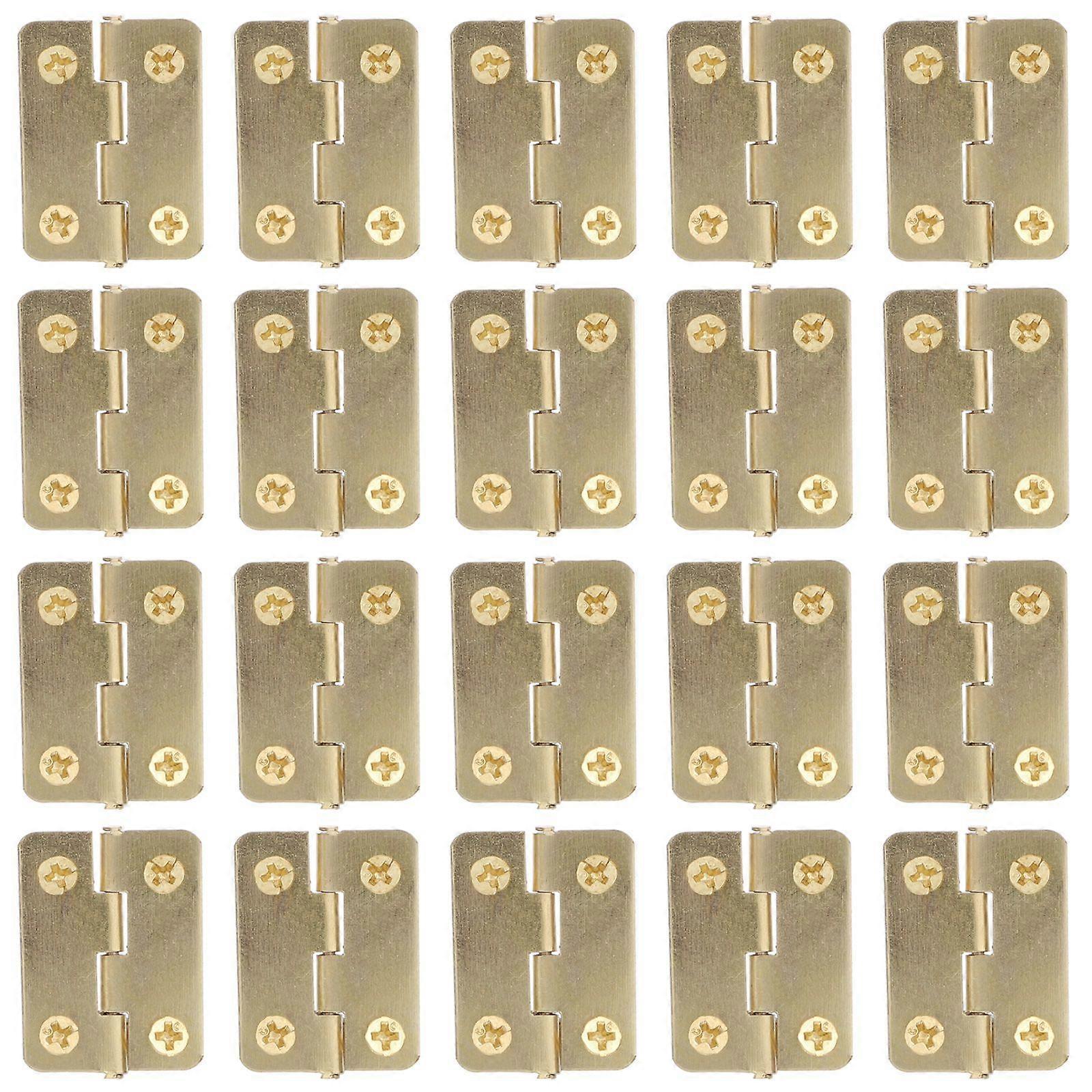 20pcs Small Hinge Bird House Hinge Iron Folding Hinge Replacement Accessory