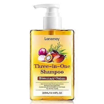Batana Oil Shampoo for Hair Growth, 3 in 1 Rosemary & Batana Oil & Onion Shampoo, Nourishing Hair-Soft and Fluffy for Men & Women, 300ml
