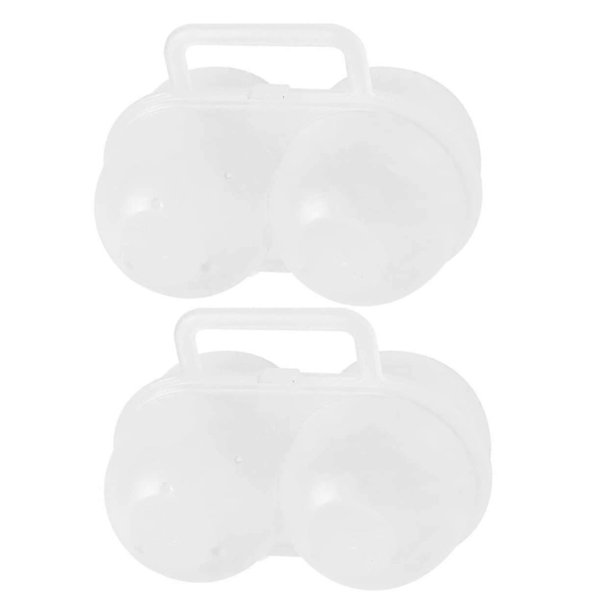 Egg Storage Container 2pcs DoubleGrid Reusable Egg Holder for Camping and Outdoor Activities