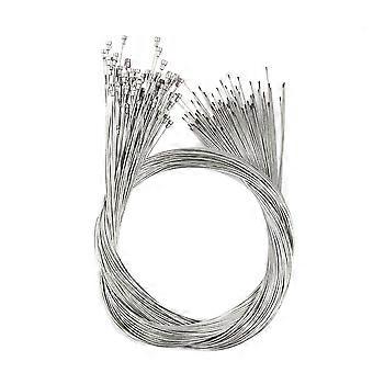 Kit universale di cavi per cambio e tubo freno per mountain bike, 8 pezzi, colore argento.