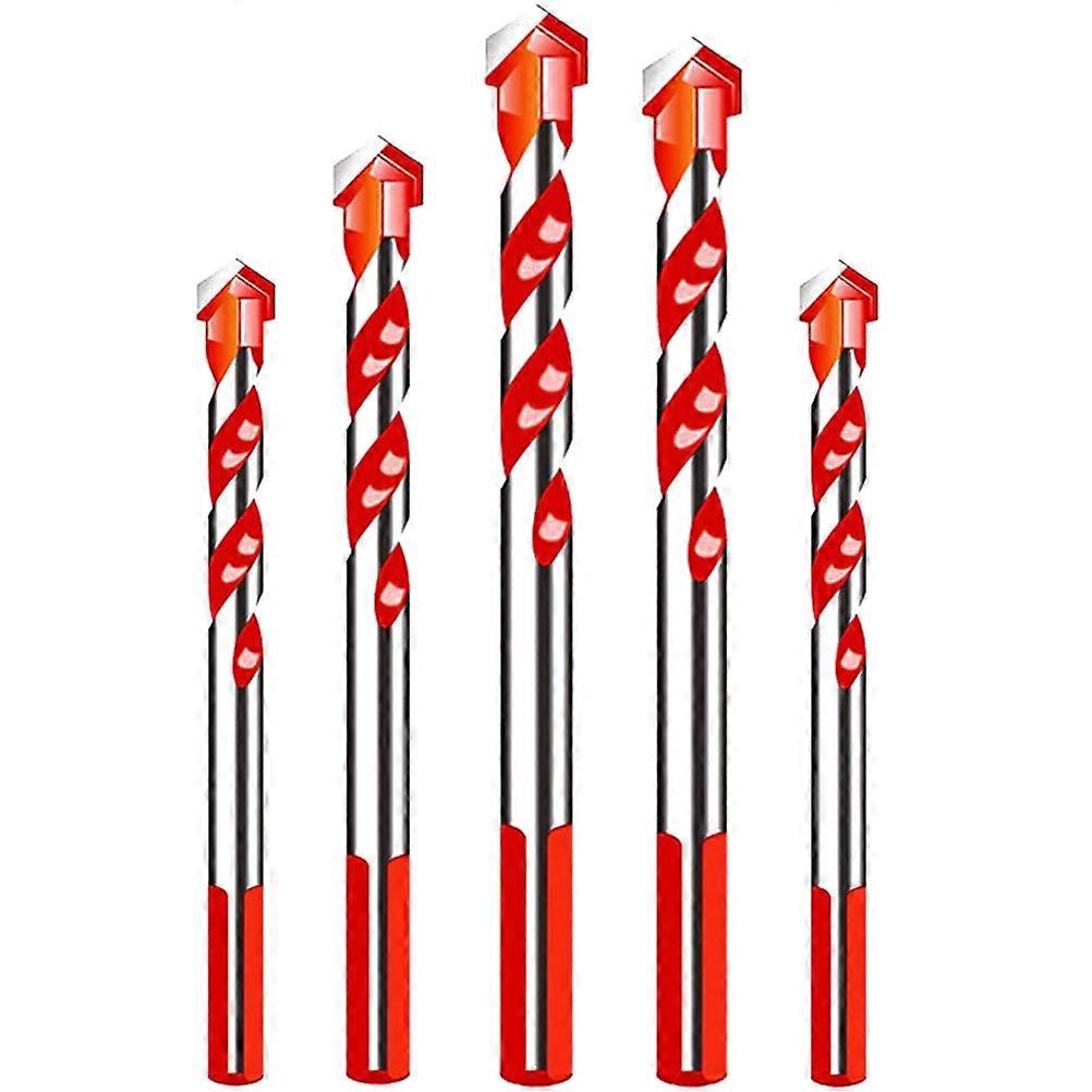 Ceramic Tile Drill Bits for Drilling Use 5Pcs Hard Alloy Multi-Functional Set