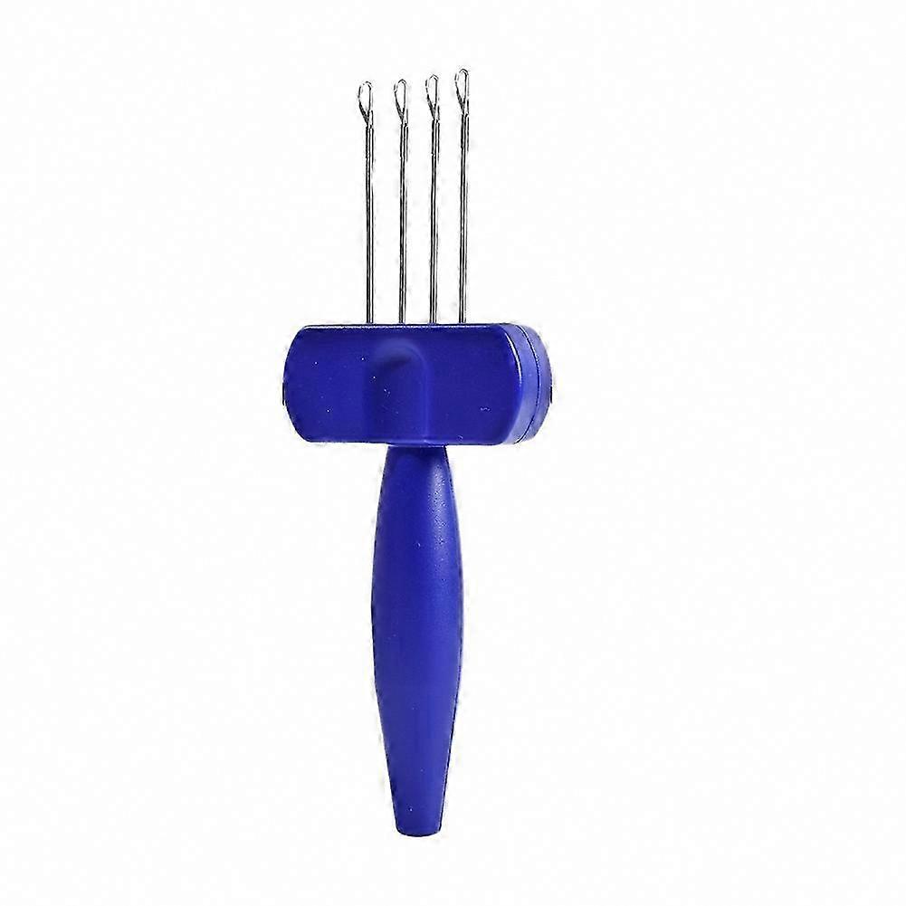 Portable 3-Head Knitting Latch Hook Tool for Crocheting, Binding Off & Edging