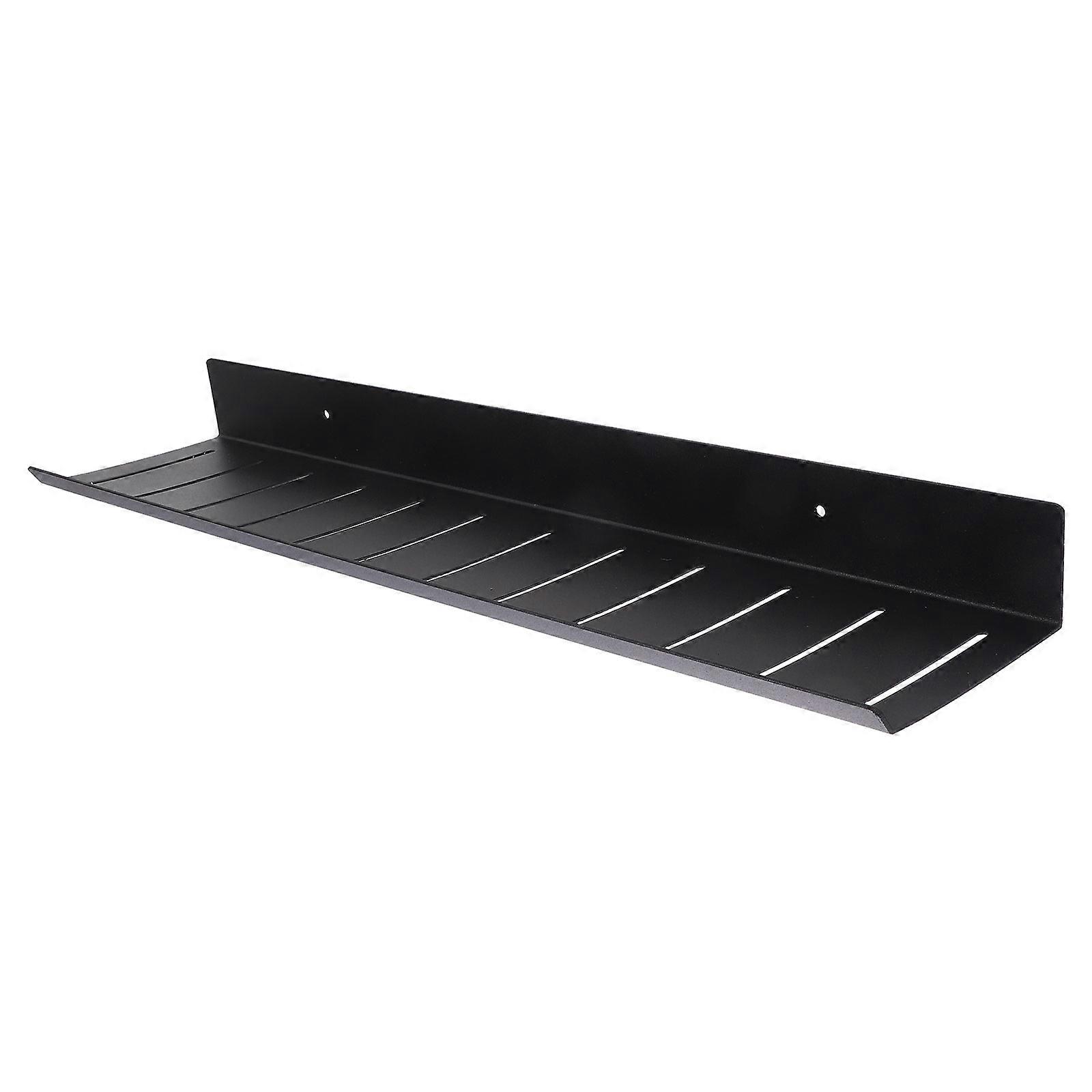 Bathroom Wall Organizer Black Wall-Mounted Storage Rack for 1Set