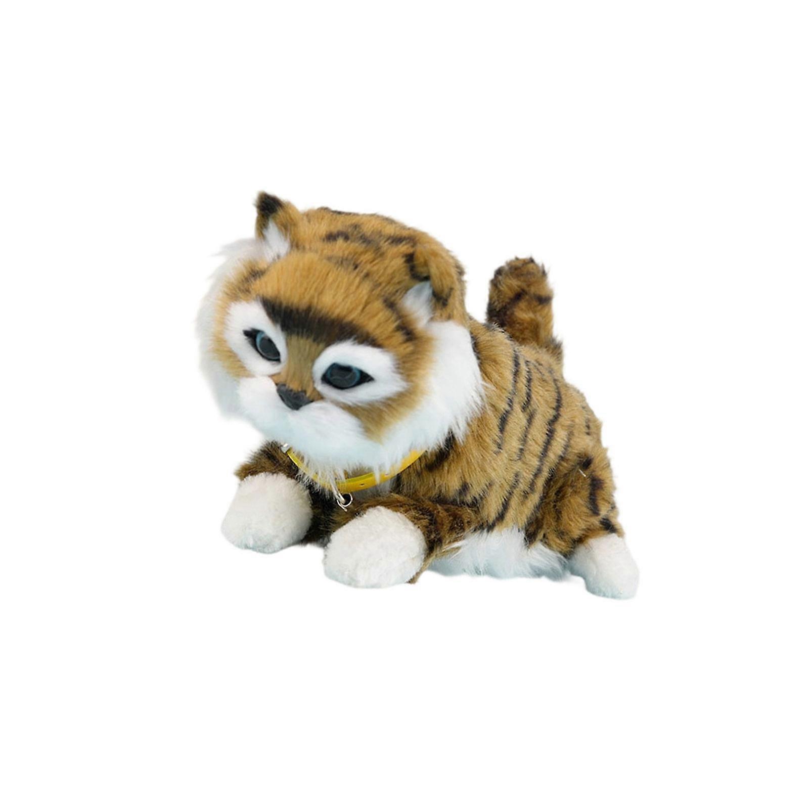 Cute Robotic Cats Stuffed Animals With Head Shaking Function And Purring Noises Multicolor