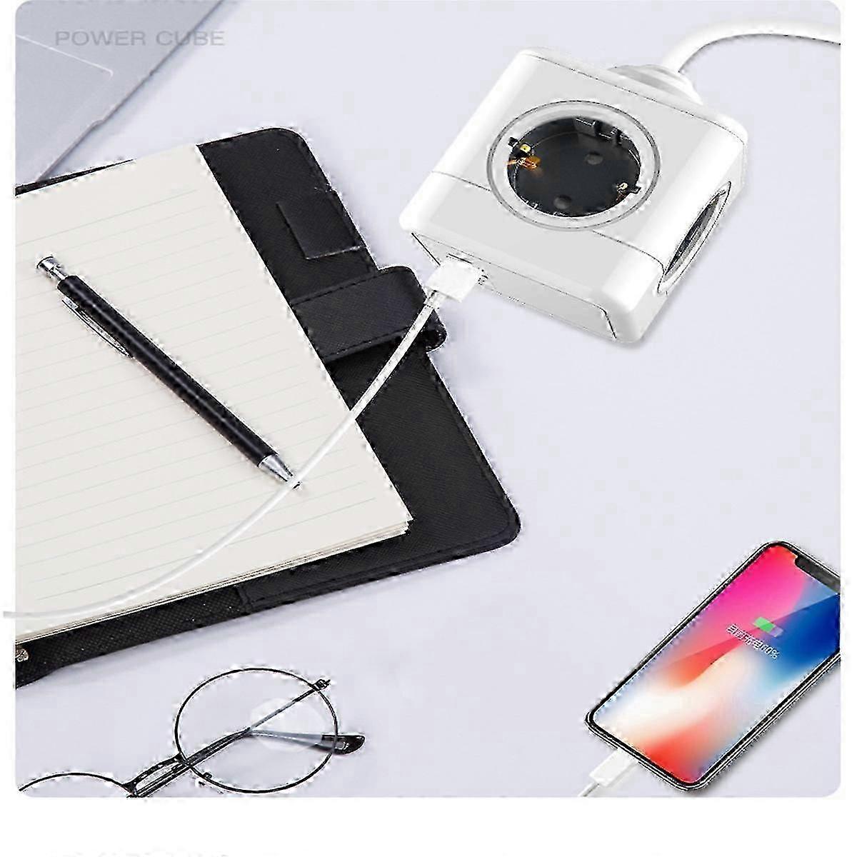 Creative Cube Power Socket European Standard with Switch