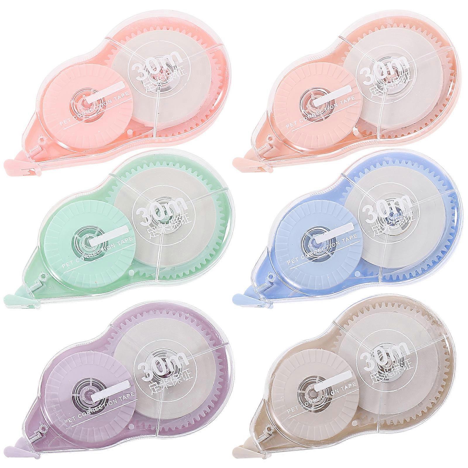 Portable Correction Tape for Students 6Pcs Practical Use