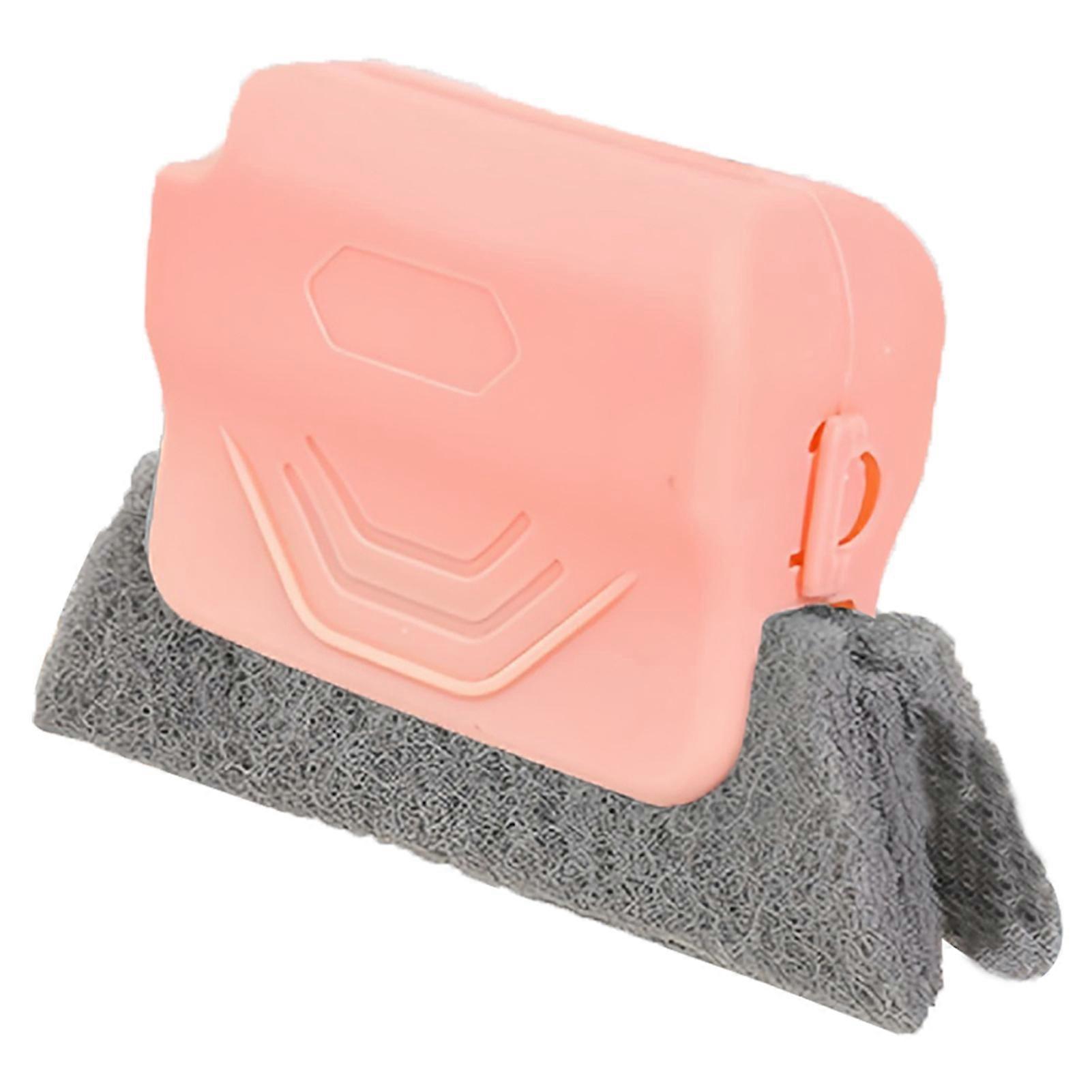 Double Sided Window Track Scrubber With Removable Sponge For Car