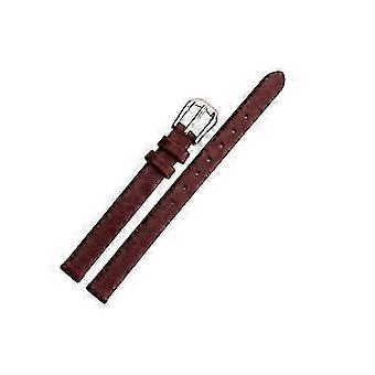 Correa de pulsera fina de cuero genuino con hebilla de pasador para reloj de mujer-mt