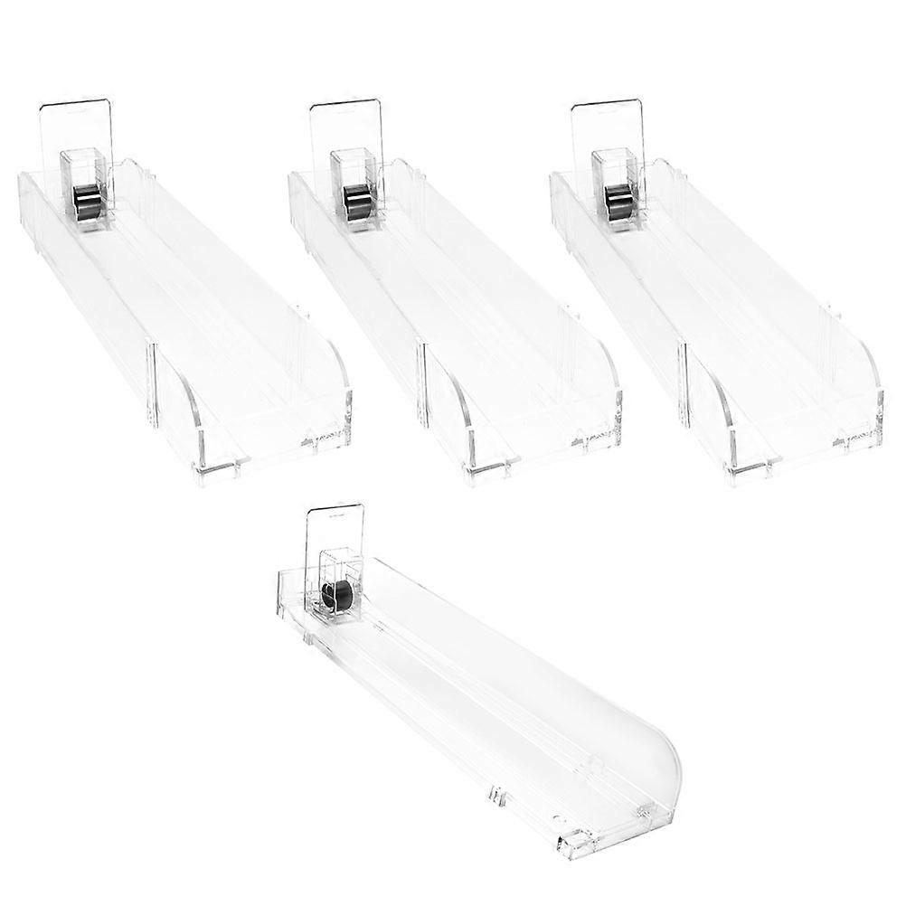 Dispenser Automatic Push Tray Showcase Display Rack 4Pcs