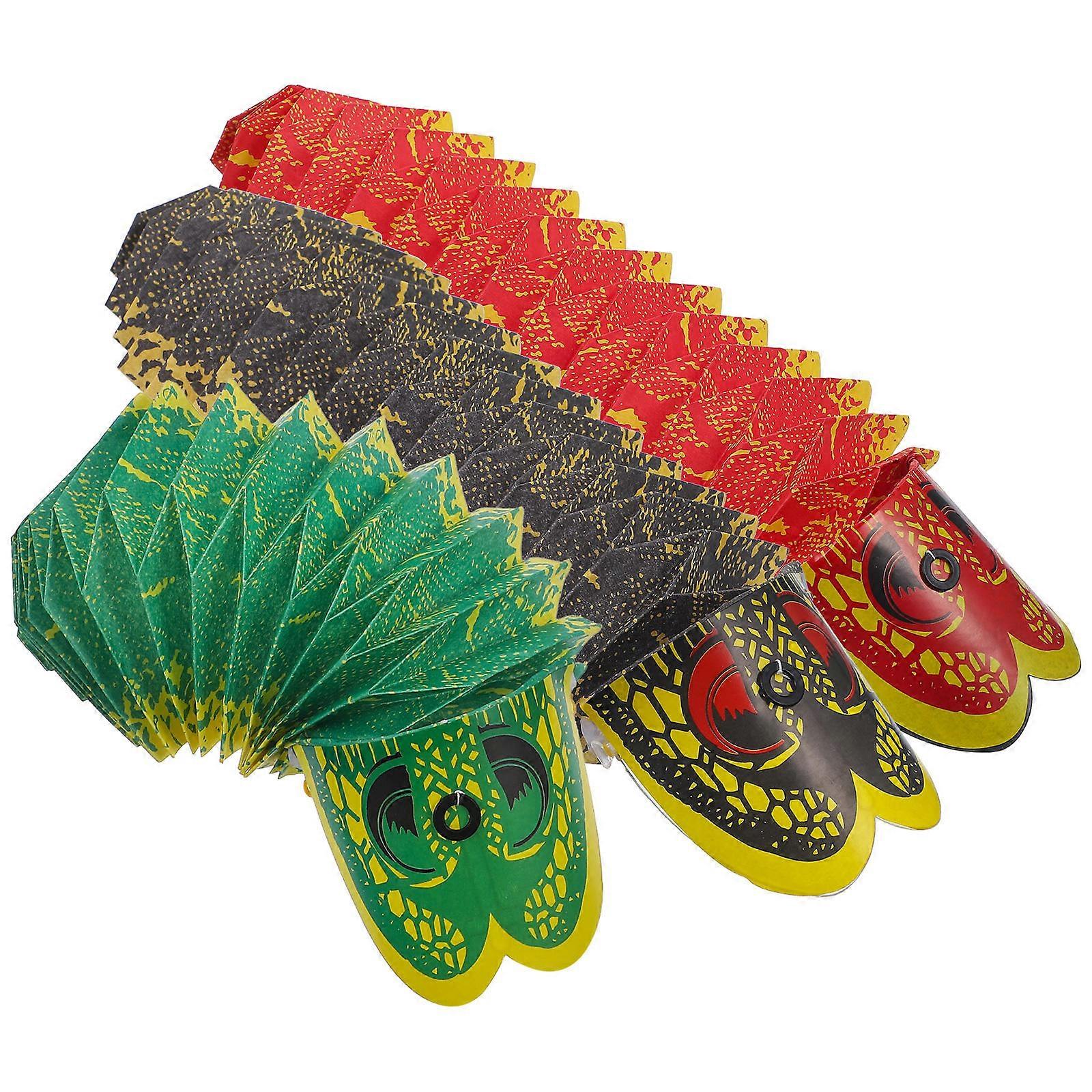 Kids Animals Toy Pull String Caterpillar Pulling String 3Pcs Assorted Color