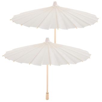 dukkehus parasoll parasoll 2 stk mini kinesisk paraply miniatyr paraply vintage DIY papir paraply bryllup dekor fotoshoot parasoll dans rekvisitter