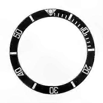Inserto de bisel cerámico compatible con Submariner Automatic, componente de repuesto giratorio unidireccional, 38,5 mm
