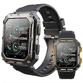 Inteligentny zegarek 1,83 cala Smartwatch Fitness Zegarek do biegania Krokomierz Bluetooth Przypomnienie o połączeniu Monitor aktywności Kompatybilny z Androidem iOS Mężczyźni Wodoodporny L