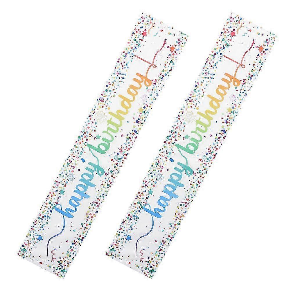 2Pcs Mermaid Theme White Table Runner, Party Table Decoration