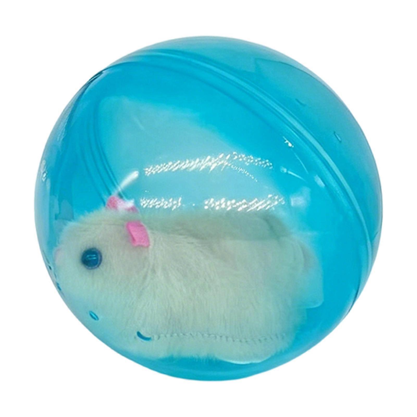 Self-Rolling Interactive Cat Ball Toy with Automatic Design, Plush Hamster Rabbit Inside