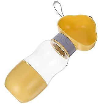 Tragbare Hunde-Trinkflasche mit Futterbehälter für Outdoor-Aktivitäten (4 Stück)