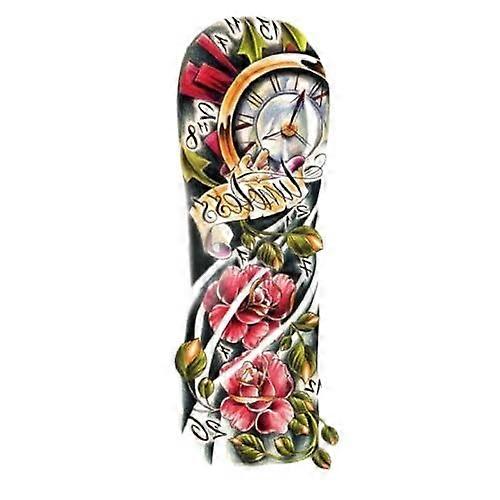 Waterproof Temporary Tattoo Sleeve Set, Realistic Full Arm Coverage, 5 Sheets