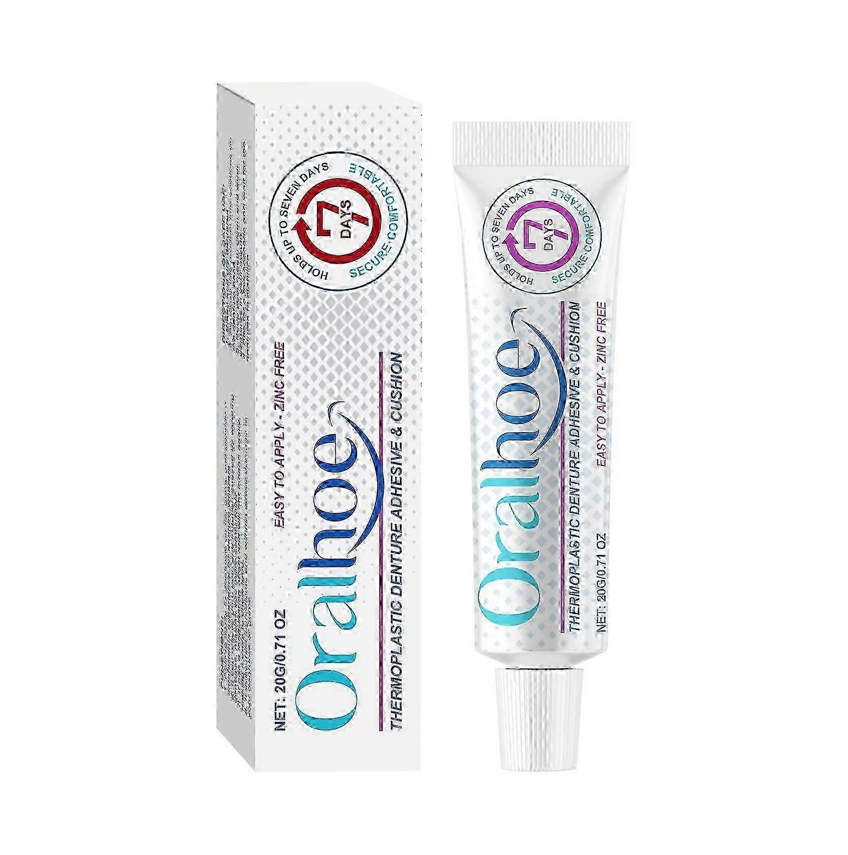 Denture adhesive for improved comfort and stability