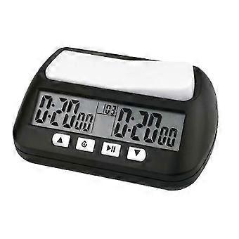Digital Chess Clock, ABS Material, Pocket Size, Black, Powered by AAA Batteries