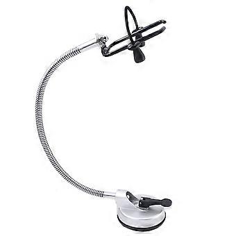 Hair Dryer Stand Adjustable Hair Dryer Holder Hands Free Wall Mounted Hair Dryer Holder