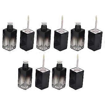 Lip Gloss Tubes Chic Square Lip Gloss Tube for Storage 5Pcs Black Gradient
