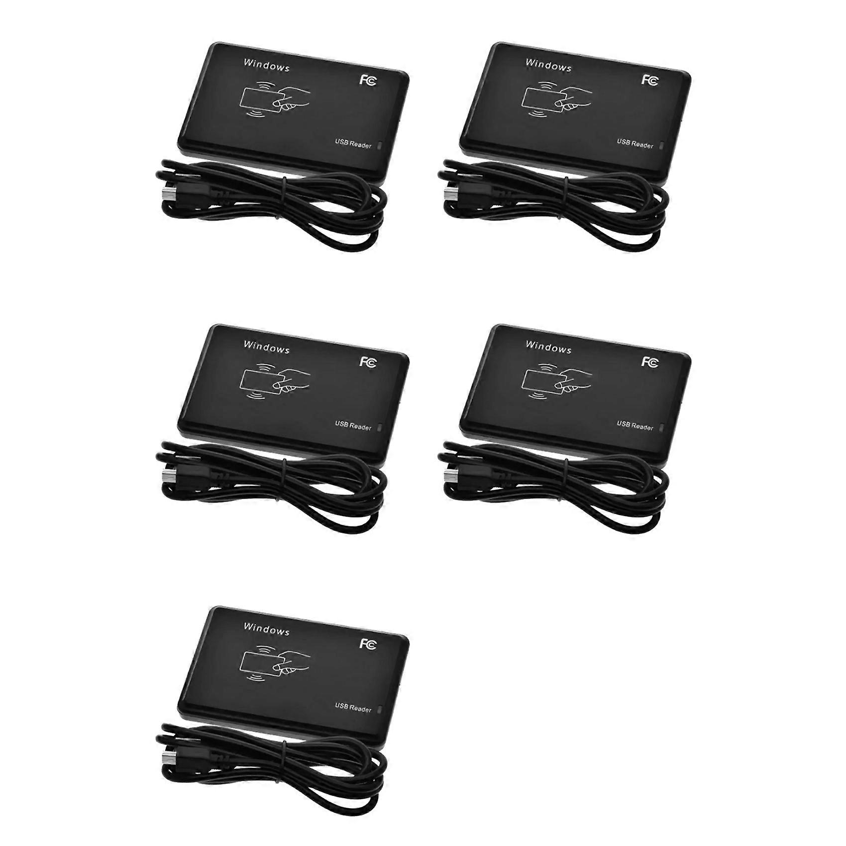 5X USB RFID Reader 125khz EM4100 ID Contactless Sensitivity Smart Card Reader TK4100 Support Window System RFID Reader