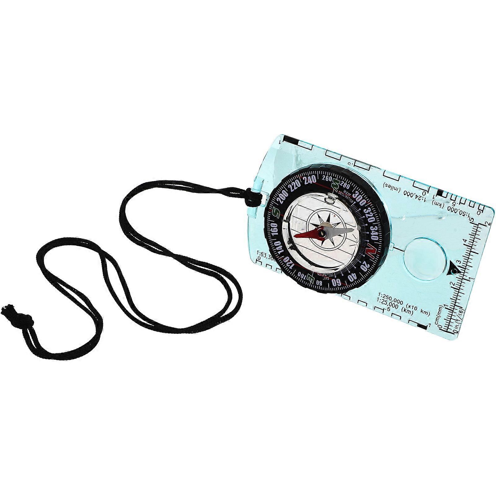 Acrylic Navigation Compass Map Ruler for Hiking Orienteering Explorer