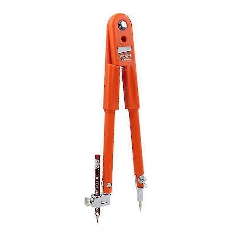 Orange woodworking precision pencil compass
