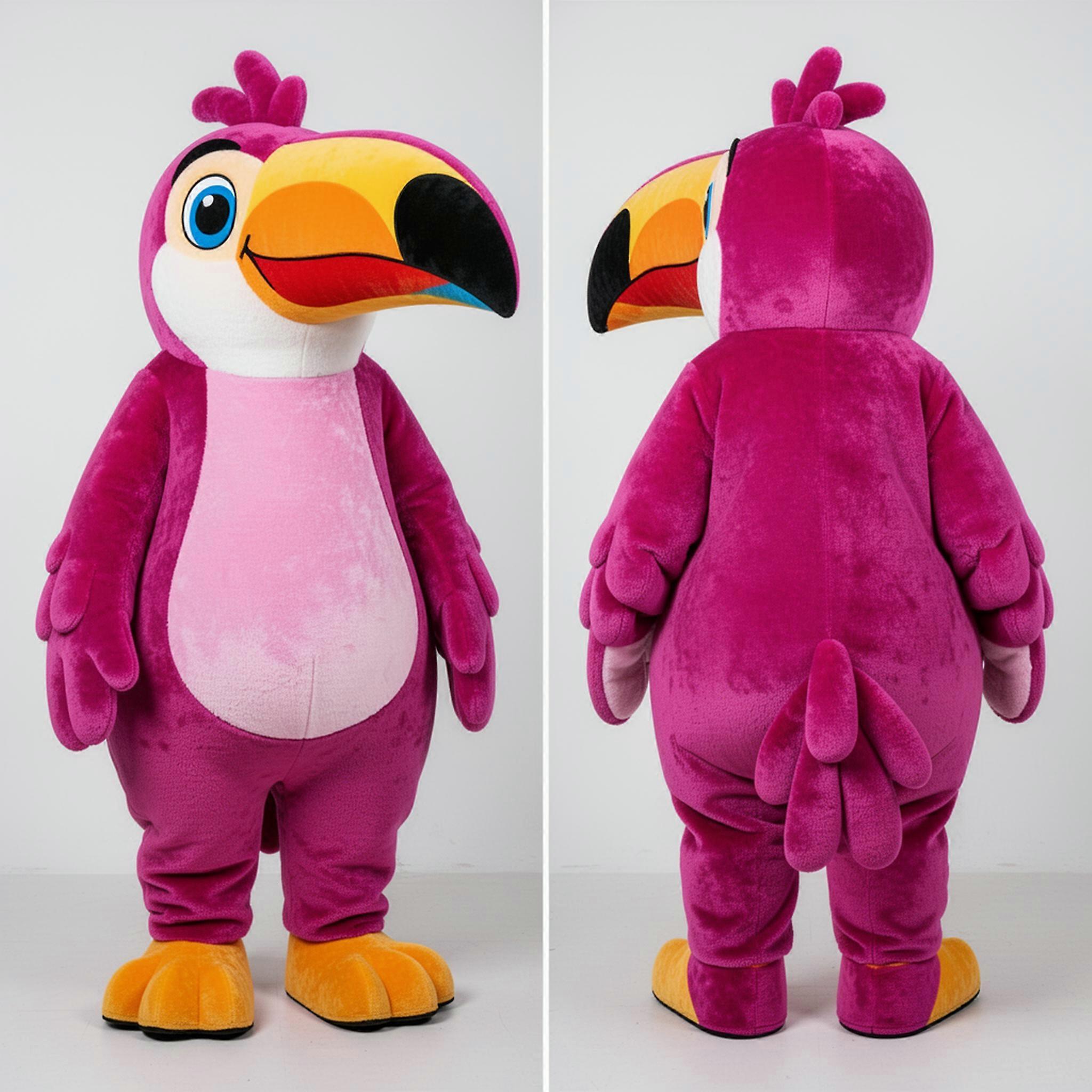 MASTICOT Magenta Velvety Toucan Mascot