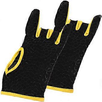 Breathable Gloves Yellow Silicone Bowling Gloves for Sports Use 1Pair