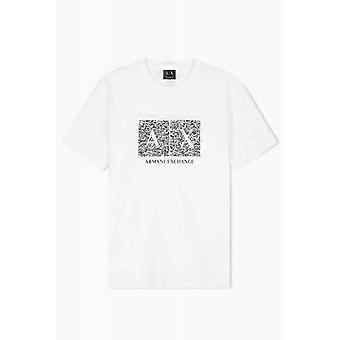 Men's Armani Exchange | Ax Xm003100 Af10356 Camo Style Logo Design Half Sleeve T-shirt