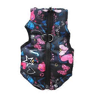 Pet Jacket Pattern Keep Warmth Soft Texture Cartoon Pet Dog Vest Coat Outfit For Winter