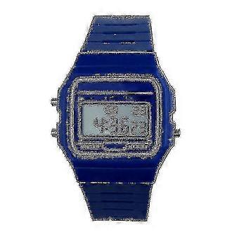 Retro-Digitaluhr mit Silikonarmband, sportlichem Stil, LED-Beleuchtung, Alarm, Stoppuhr, 12/24-Stunden-Anzeige