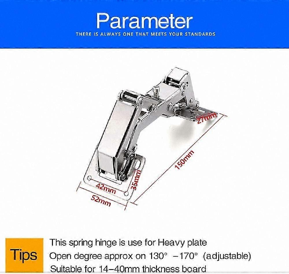 Soft Close Frameless Hinges, 2 Pack 175 Degree Adjustable Invisible Hinges for Full Coverage Installation