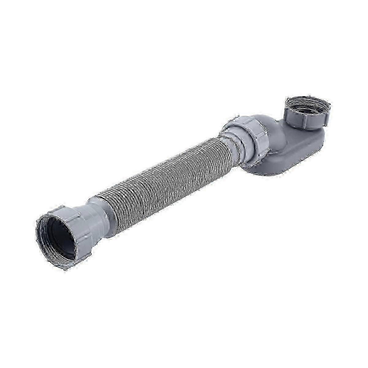 Flat Flexible P Trap 1.5 Inch Grey