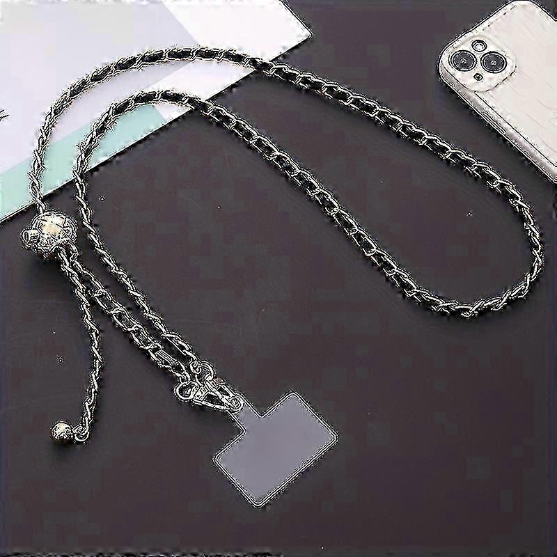 Leather & Metal Adjustable Phone Strap