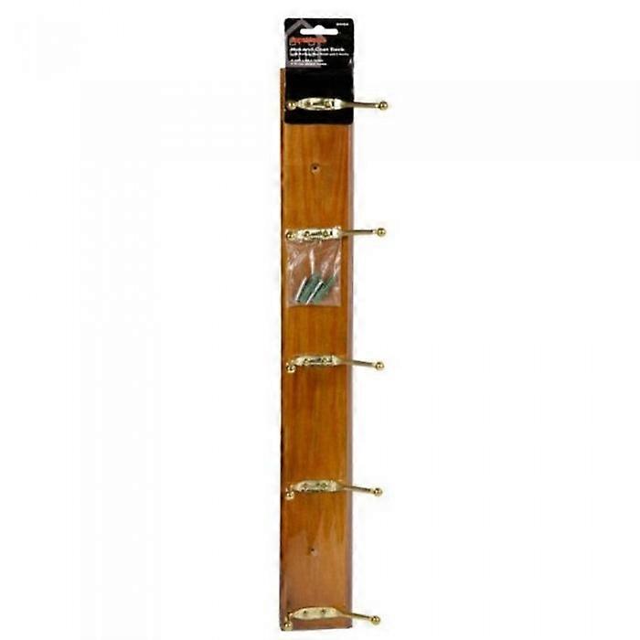 SupaHome Antique Look Pine Coat Rack