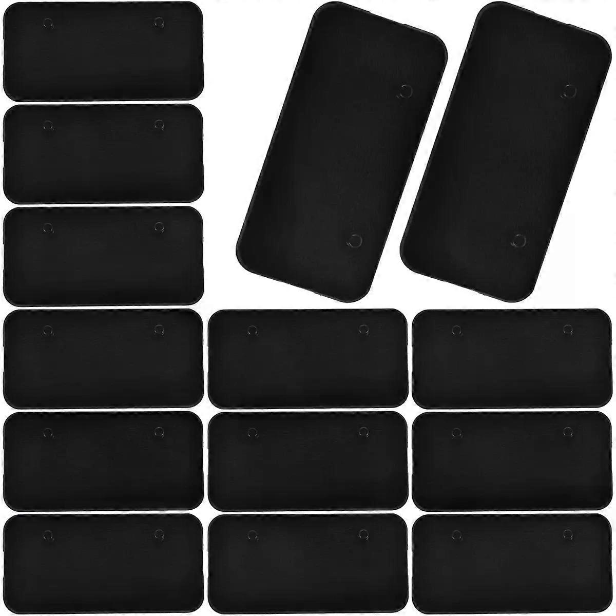 Figure Stand Base Display Holder Plastic Rectangular 20pcs Black