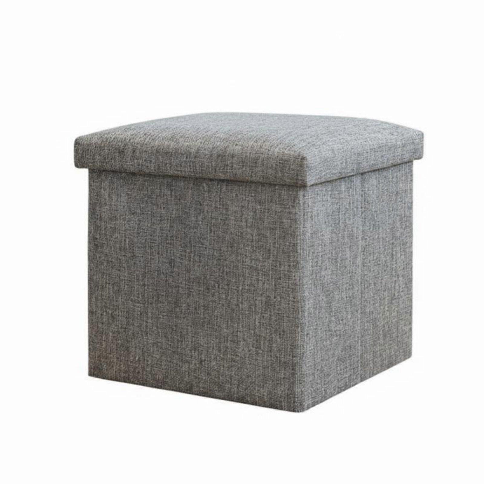Foldable Storage Ottoman Multi-Functional Foldable Seat Box Foldable Design