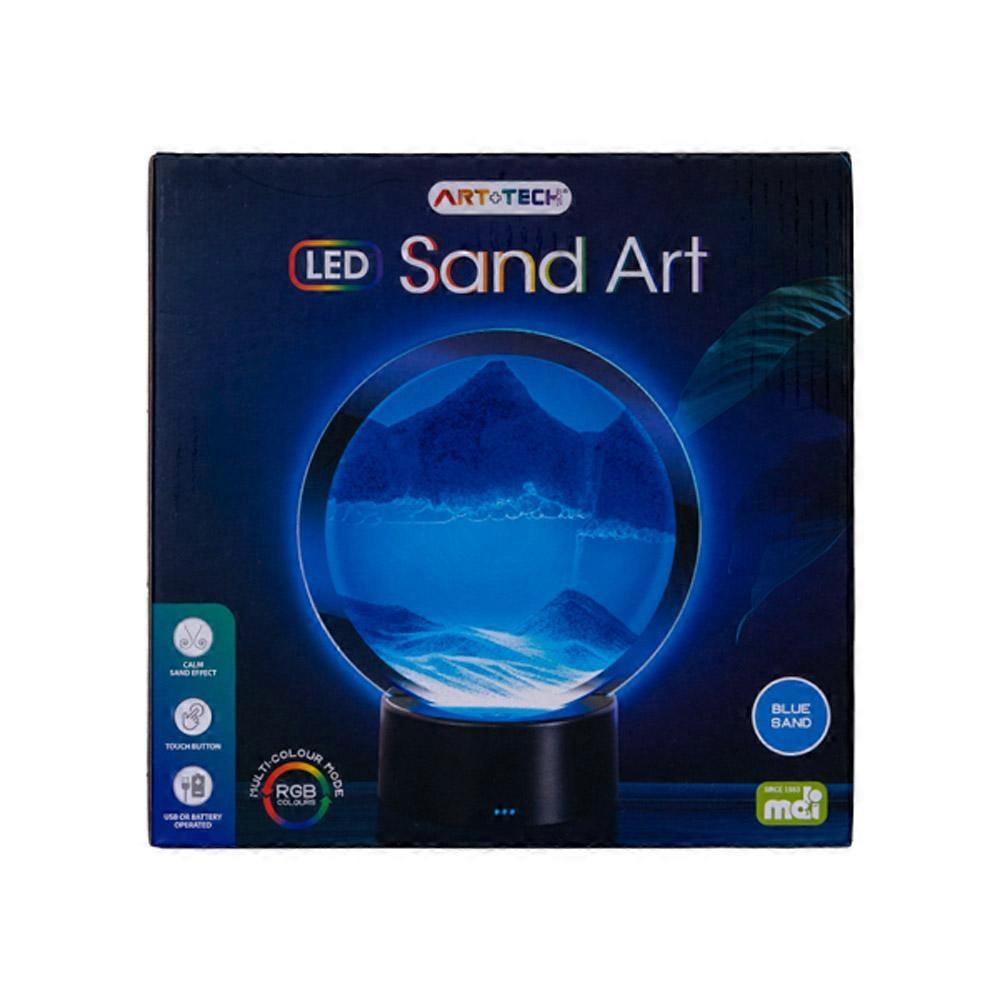 Farveskiftende LED Sandkunst - Blå