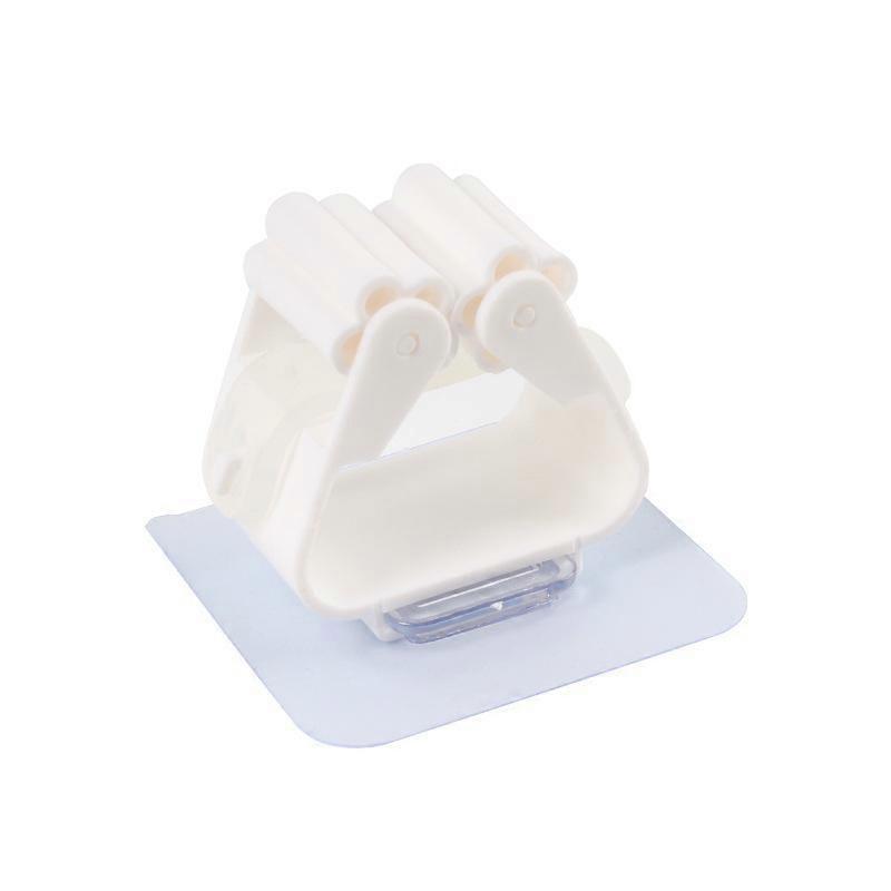 Wall Mounted Mop Organizer with Seamless Hook
