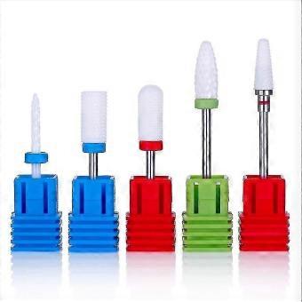 Ceramic Nail Drill Bit Milling Cutter for Manicure, Electric Drill Accessory for Gel Varnish Removal, Nail Art Tool