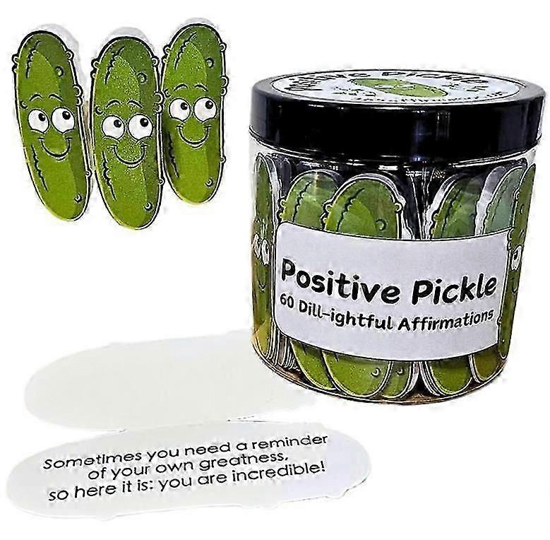 Pickle-Themed Affirmation Cards Jar