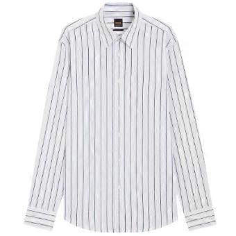 Boss Mens Striped Regular Shirt