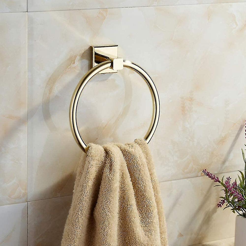 Towel Ring For Bathroom 1 Pack, Kitchen Bath Circle Towel Holder Hangers Wall Mount Heavy Duty ...