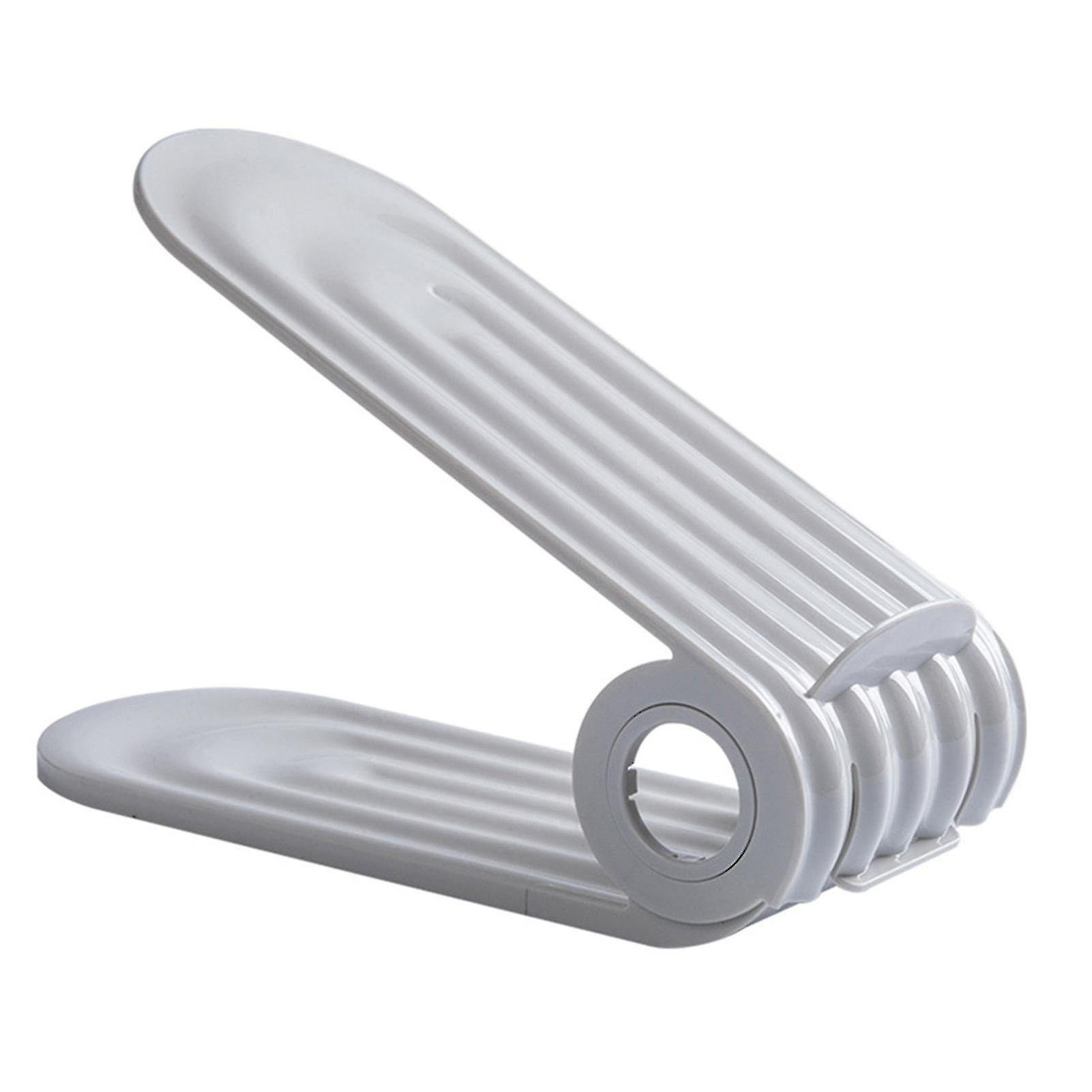 Folding Shoe Rack Double-layer Integrated Shoe Bracket Adjustable Space-saving Non-slip Plastic Shoe